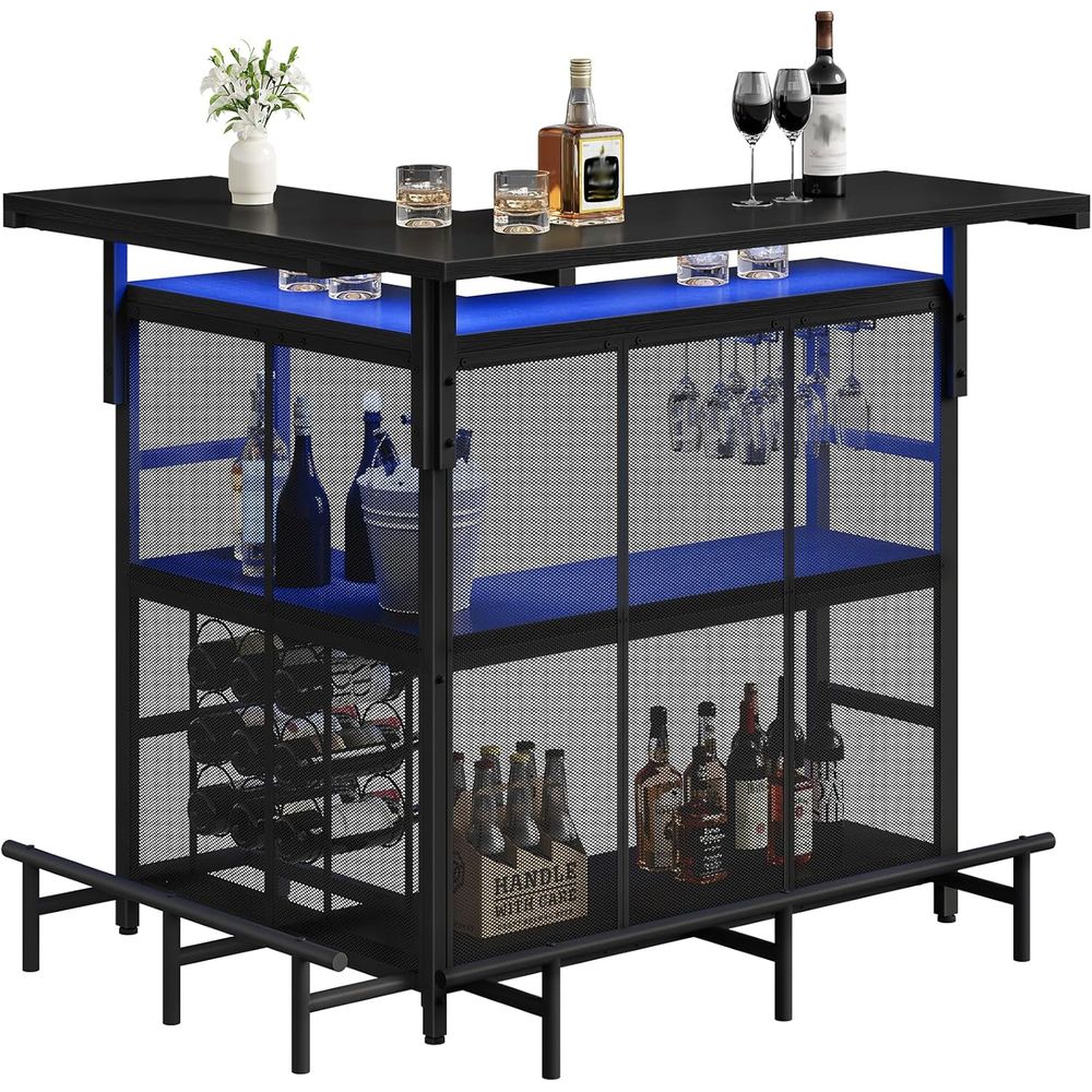 Home Bar Shelves - Modułowy bar domowy, stół barowy w