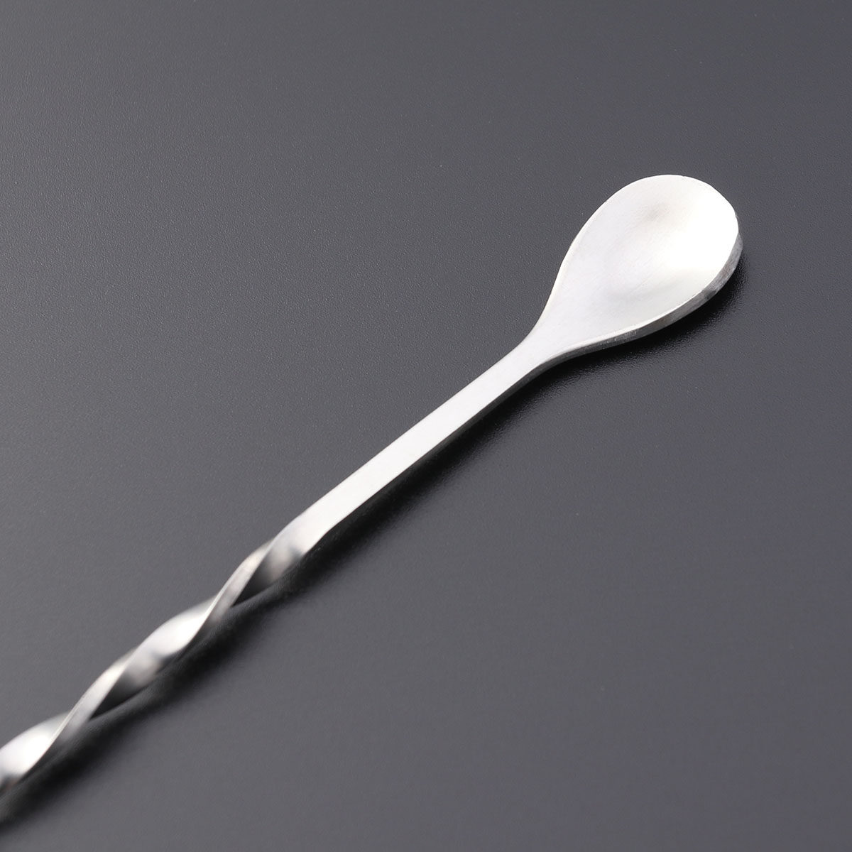Bar Spoon Twisted - Stal nierdzewna, skręcona łyżka-mieszadło, widelec do