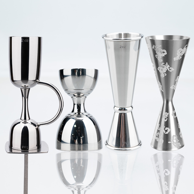 Bitters Bottle Set - Podwójny jigger ze stali nierdzewnej do
