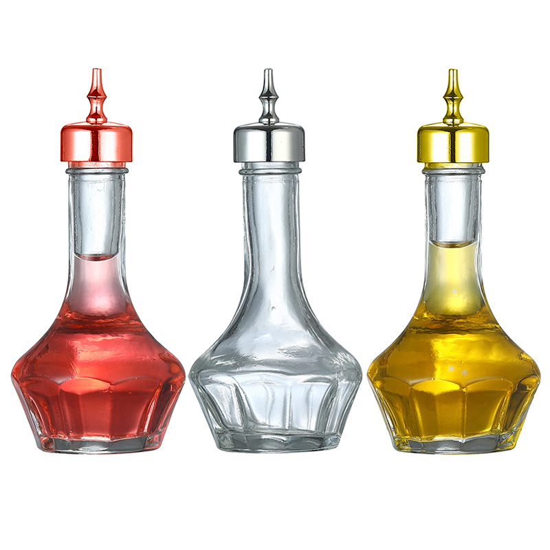 Bitters Bottle Set - Szklana butelka Bitters z górnym daszkiem