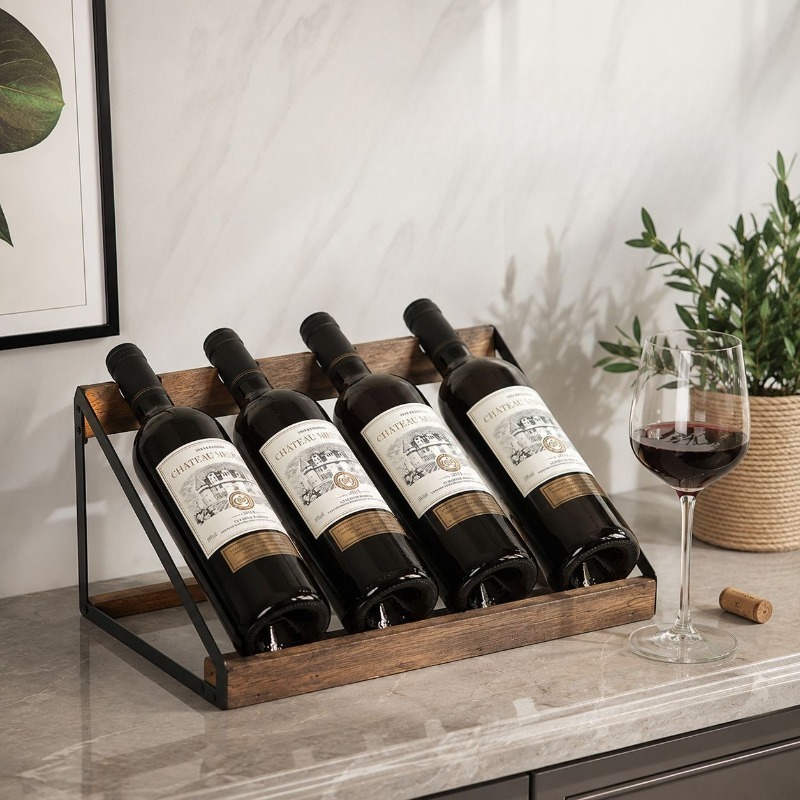 Drewniany stojak na wino do do – Home Bar Shelves recenzja i cena