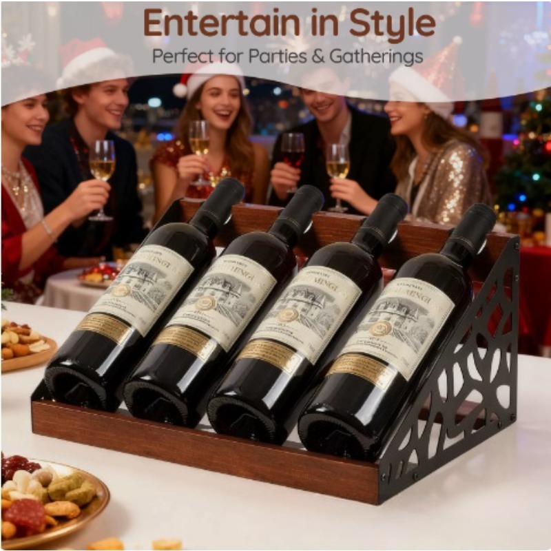 Drewniany stojak na wino do do – Home Bar Shelves recenzja i cena