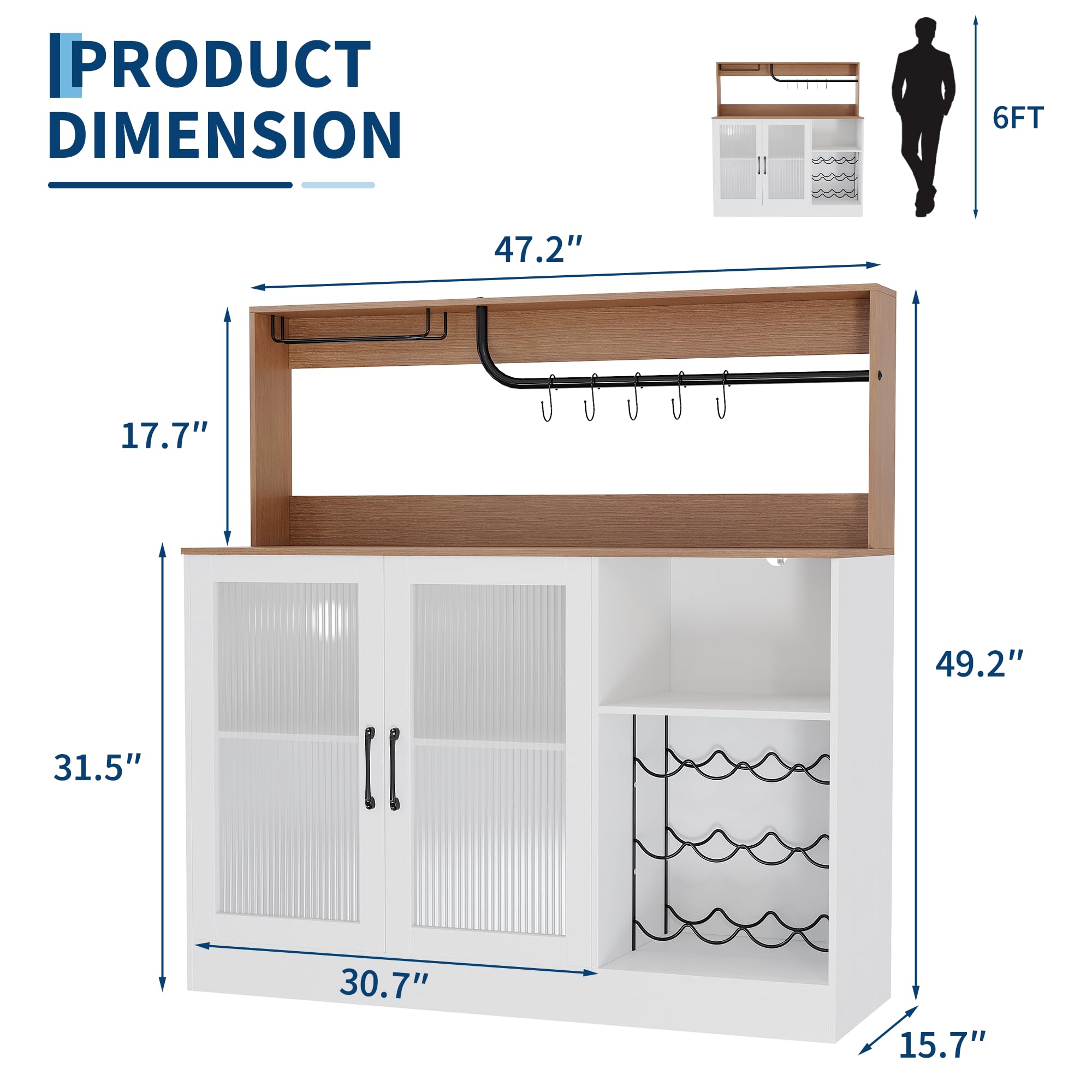 Szafka na wino z oświetleniem  – Home Bar Setup recenzja i cena