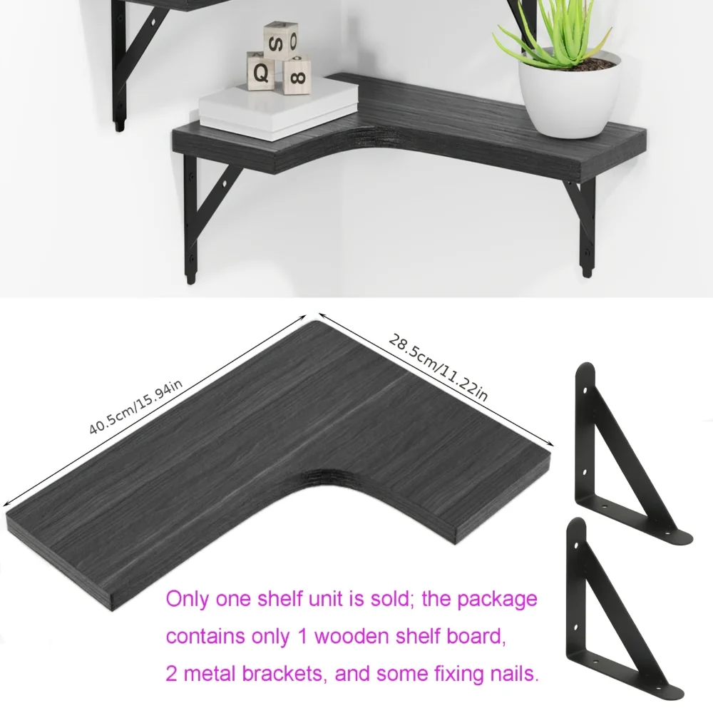 Półki wiszące z naturalnym wzo – Home Bar Shelf recenzja i cena
