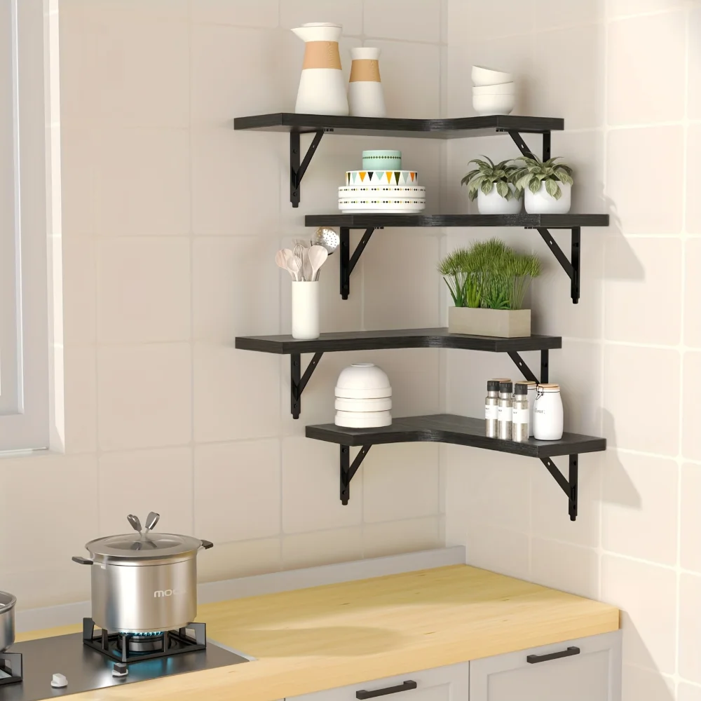 Półki wiszące z naturalnym wzo – Home Bar Shelf recenzja i cena