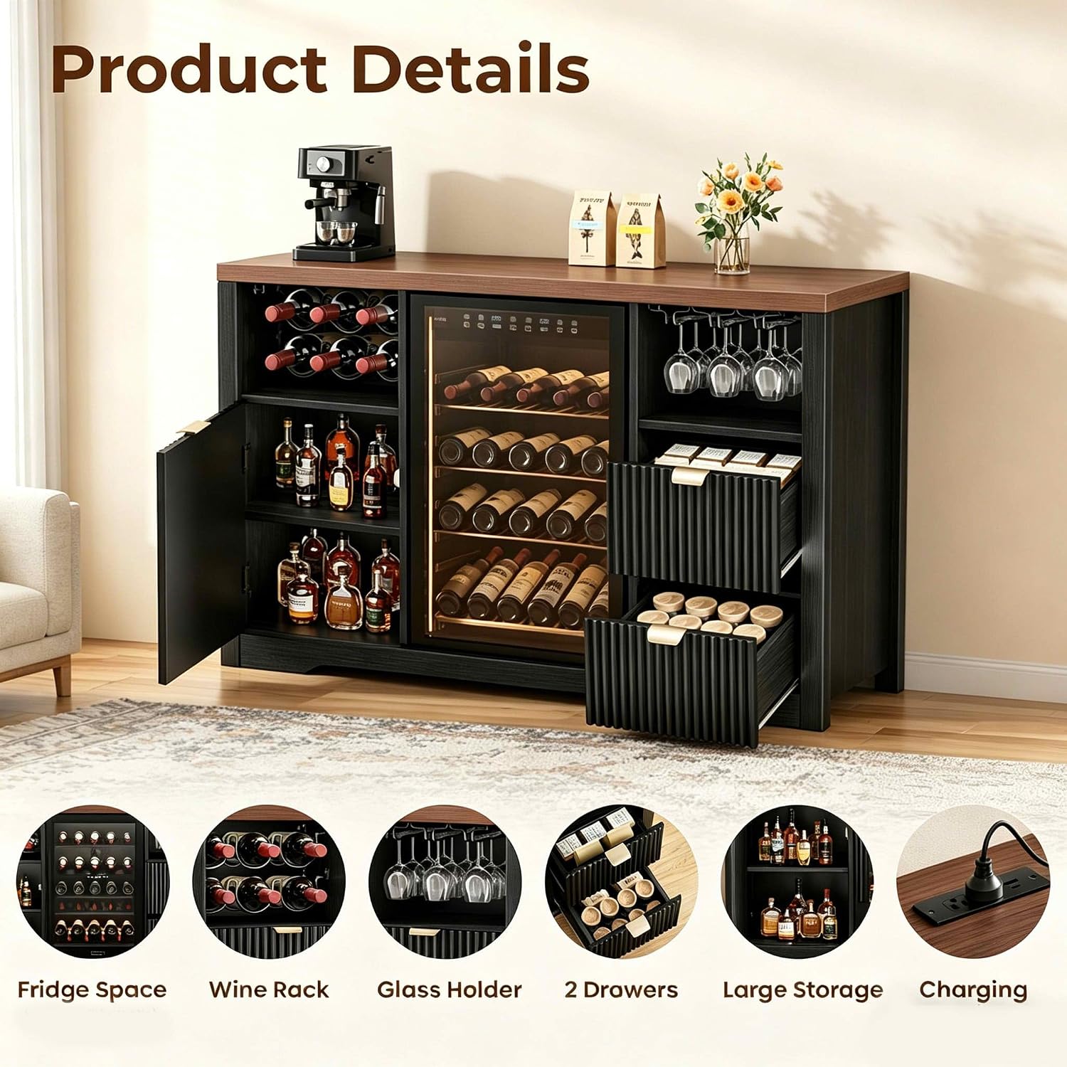 Szafka barowa na kawę z miejsc – Home Bar And Fridge recenzja i cena