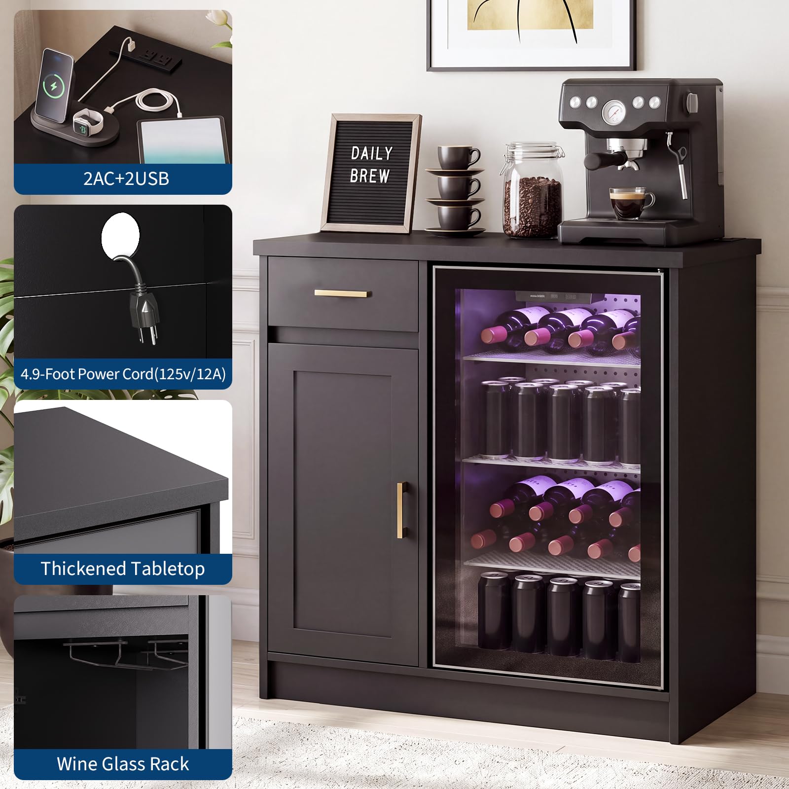 Szafka barowa w stylu farmhous – Home Bar Setup recenzja i cena