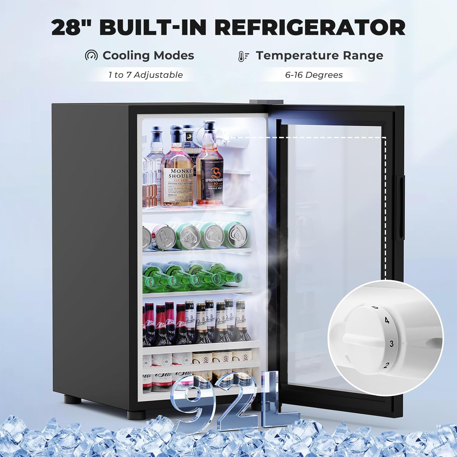 Szafka barowa z karbowaną obud – Home Bar And Fridge recenzja i cena