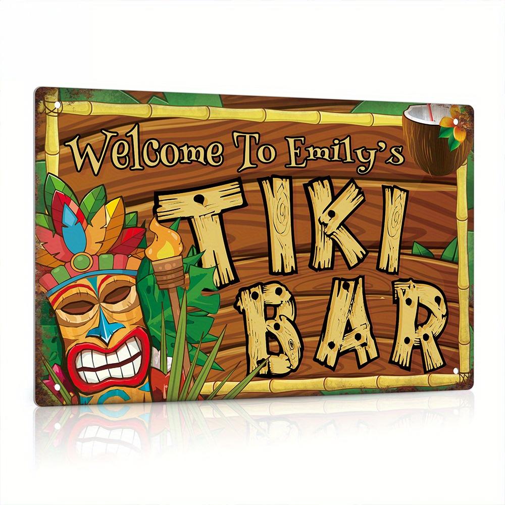 Personalizowany szyld Tiki Bar – Home Bar Signs recenzja i cena