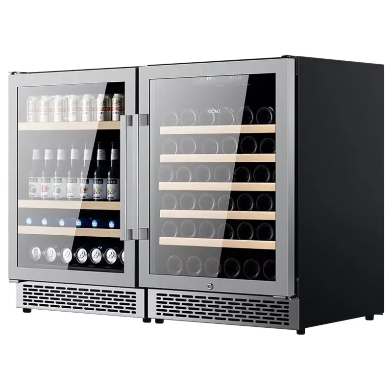 SICAO Stalowa Lodówka do Wina  – Home Bar And Fridge recenzja i cena