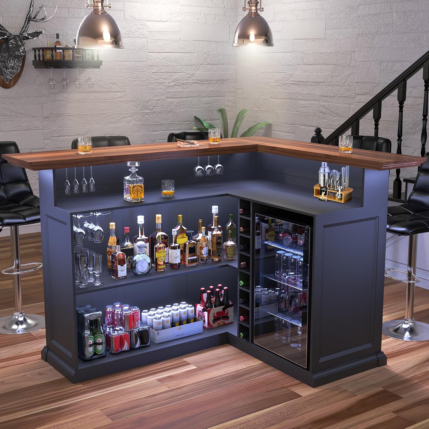 Szafka barowa w kształcie lite – Home Bar Setup recenzja i cena